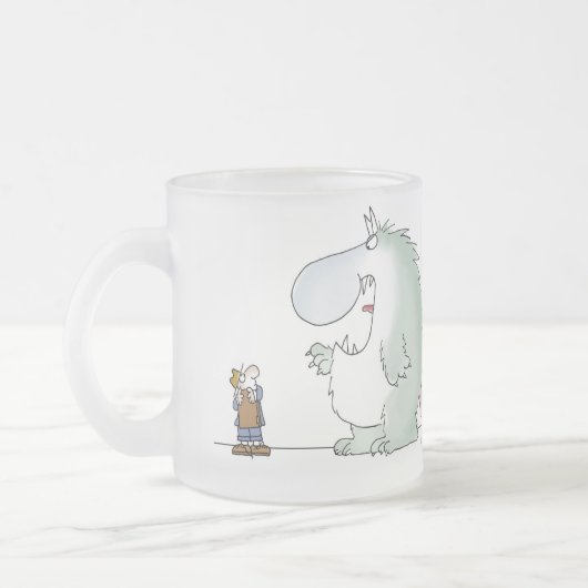 De verkoop begint wanneer de klant nee zegt matglas koffiemok (Links)