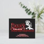 De verkoop van de horror van de film van de Retro Briefkaart (Staand voorkant)