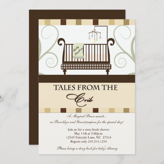 De verkoop van de Uitnodiging van de Schoeisel van (Voorkant / Achterkant)