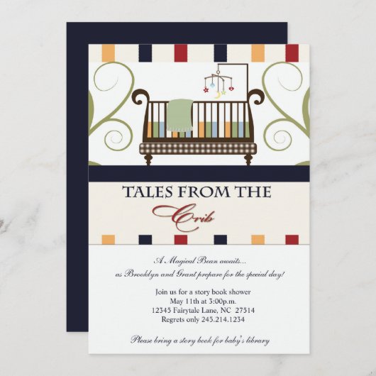 De verkoop van de Uitnodiging van de Schoeisel van (Voorkant / Achterkant)