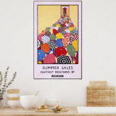 De verkoop van de zomer bereikte snel Underground Poster (Keuken)