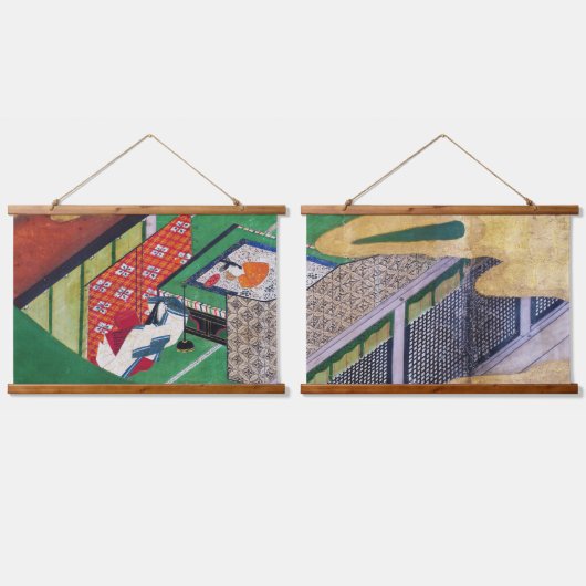 De verkoop van Genji, Tawaraya Sotatsu Hangend Wandkleed (Dubbel)