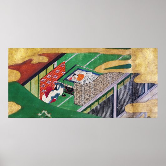 De verkoop van Genji, Tawaraya Sotatsu Poster (Voorkant)