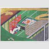 De verkoop van Genji, Tawaraya Sotatsu Tissuepapier (Voorkant)