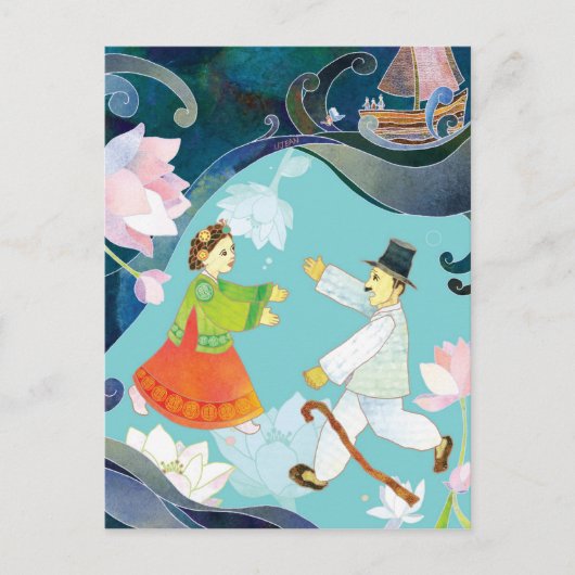 De verkoop van Shim Chung Briefkaart (Voorkant)