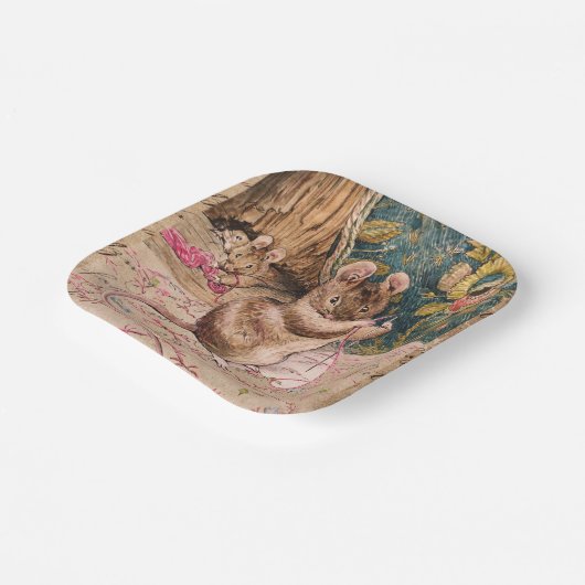 De verkoop van twee slechte muizen, papieren Borde Papieren Bordje (Gebogen)