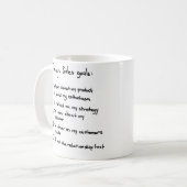 De verkoopdoelstellingen van vandaag drogen Motiva Koffiemok (Voorkant links)