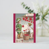 De Verkoper van de Cupido van Harten Valentijn Feestdagenkaart (Staand voorkant)