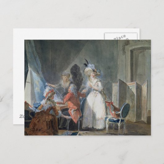 De verkoper van de Mode Briefkaart (Voorkant / Achterkant)