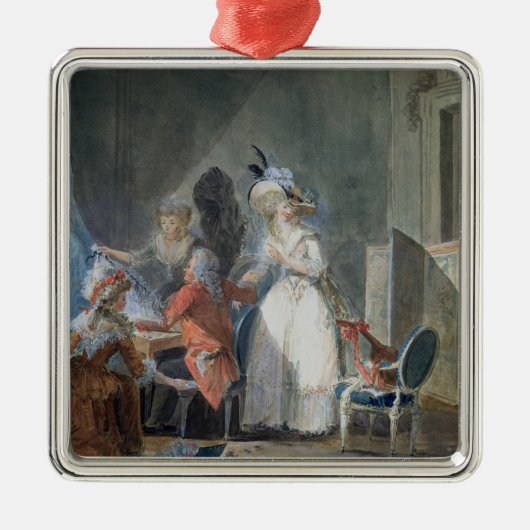 De verkoper van de Mode Metalen Ornament (Voorkant)