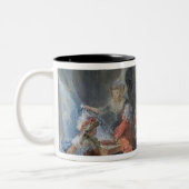 De verkoper van de Mode Tweekleurige Koffiemok (Links)