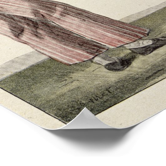 De verkoper voor worst poster (Hoek)