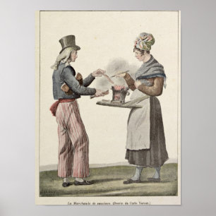 De verkoper voor worst poster