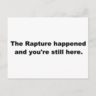 De verkrachting gebeurde en je bent er nog steeds. briefkaart