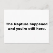 De verkrachting gebeurde en je bent er nog steeds. briefkaart (Voorkant)