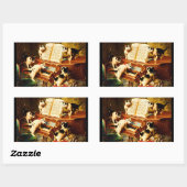 De verkutte overweging komt neer op een dekmantel rechthoekige sticker (Vel)