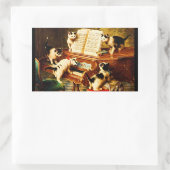 De verkutte overweging komt neer op een dekmantel rechthoekige sticker (Tas)