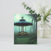 De verlaten digitale carrouselkunst briefkaart (Staand voorkant)