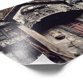 De verlaten huisdruk - Verlaten Miniaturen Foto Afdruk (Hoek)