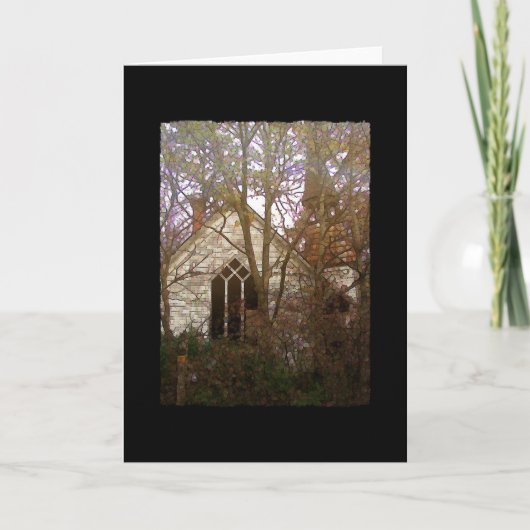 De verlaten kerk kaart (Voorkant)