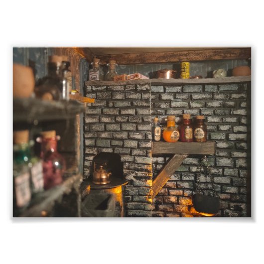 De verlaten Keukendruk - Verlaten Miniatuur Foto Afdruk (Voorkant)