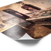 De verlaten Keukendruk - Verlaten Miniatuur Foto Afdruk (Hoek)