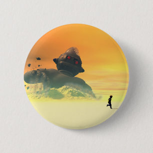 De verlaten Knoop van de Heropleving van de Robot Ronde Button 5,7 Cm