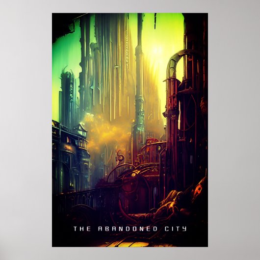 De verlaten stad poster (Voorkant)