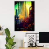 De verlaten stad poster (Thuiskantoor)