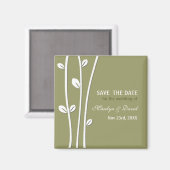 De verlaten Witte Talen sparen de Datum Magneet (Voorkant / Achterkant)