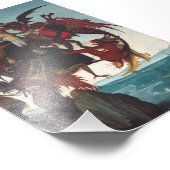 De verleiding van Sint Antonius door Michelangelo Foto Afdruk (Hoek)
