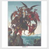 De verleiding van Sint Antonius door Michelangelo Sticker (Vel)