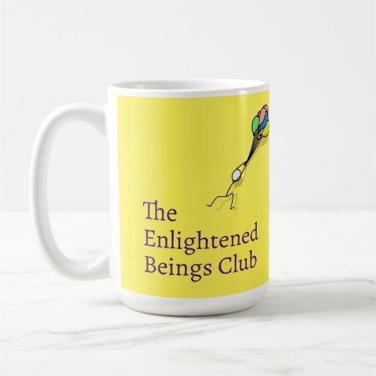 De verlichte Wezens Club Bevestiging Mok (15oz) (Links)