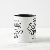 De Verlichte Wezens Club Grappig Mok (Midden)