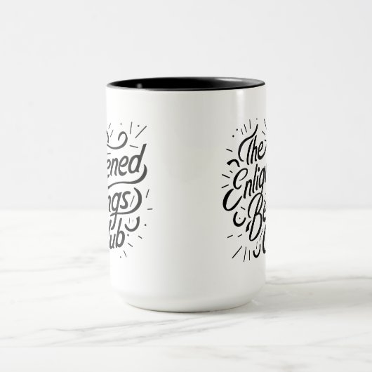 De Verlichte Wezens Club Grappig Mok (Midden)