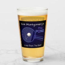 De verliezer koopt het bier! Ping Pong Fun Pint Bi