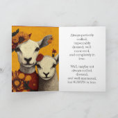 DE VERLOFDE KOPPEL HULDELIJKAARD BEDANKKAART (Binnen)