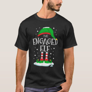 De verloofde Elf Kerstfamilie bijpassende Xmas Cou T-shirt
