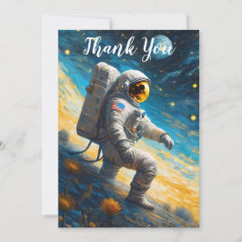 De verloren astronaut bedankkaart