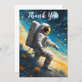 De verloren astronaut bedankkaart (Voorkant / Achterkant)