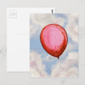 DE VERLOREN BALLOON ~ BRIEFKAART (Voorkant / Achterkant)