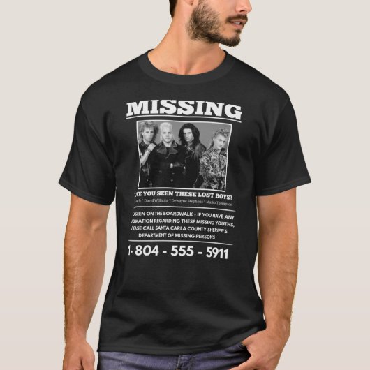 De verloren jongens Missing86png86 T-shirt (Voorkant)