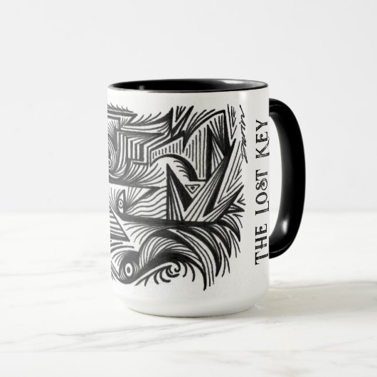 De verloren sleutel mok van Darin Jones (Voorkant rechts)