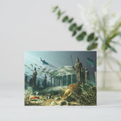 De verloren stad Atlantis Briefkaart (Staand voorkant)