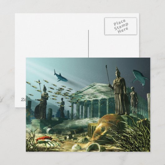 De verloren stad Atlantis Briefkaart (Voorkant / Achterkant)