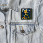 De verloren wereld-knop vierkante button 5,1 cm (In situ)