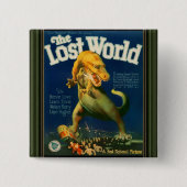 De verloren wereld-knop vierkante button 5,1 cm (Voorkant)
