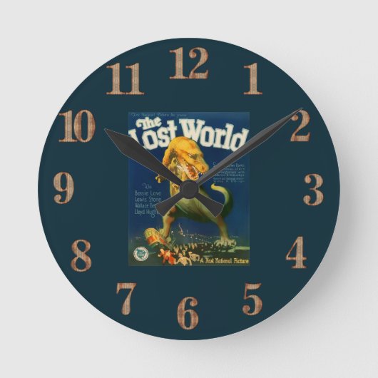 De verloren wereld wandklok (Voorkant)