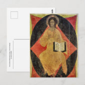 De Verlosser is in Glorie gekroond, Christus in Ma Briefkaart (Voorkant / Achterkant)