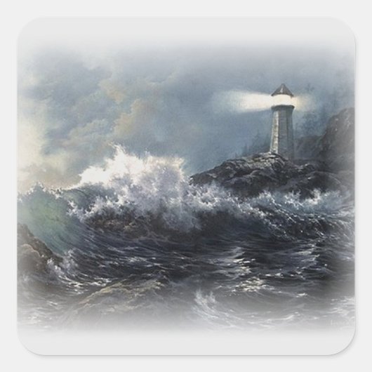 De Verlosser Vierkante Sticker (Voorkant)